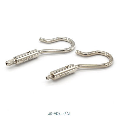 Brass Hook Grippers Wide Arc Brass Hanging 9*74mm Side Exit Gripper J5-506