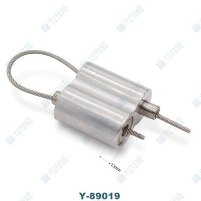 Silver Wire Rope Gripper 2mm Zinc Alloy Powder Coated Height Adjustable