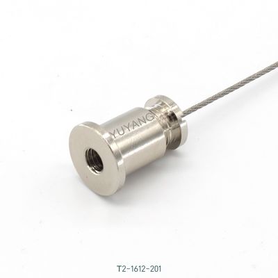 7x19 Aircraft Cable Fork Gripper Kit 1.5mm Stainless Steel Wire Rope Locking Pin Acoustic Panel Display Hanging