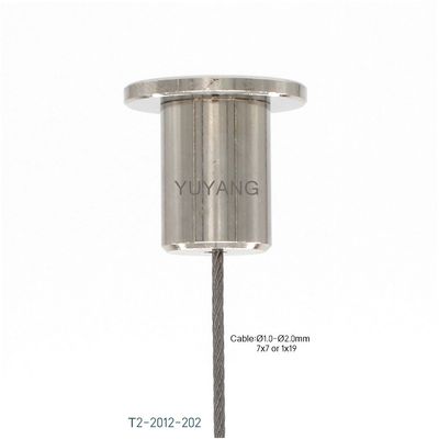 F3-307 Steel Wire Rope Fork Gripper M4 Thread 57mm for Lighting Suspension System