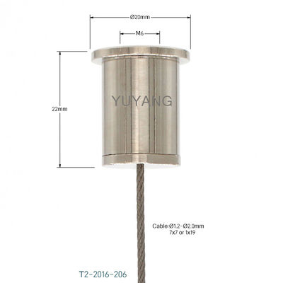 M6 Suspension Cable Gripper Steel Cable Gripper For Exhibitions And Industrial Fixtures