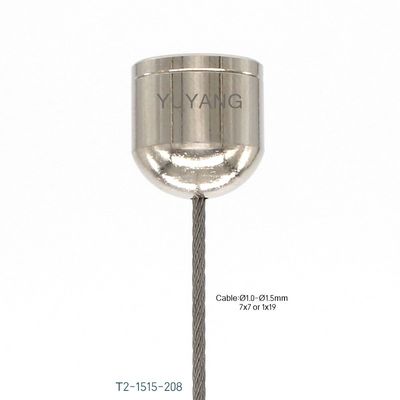 F3-307 Fork Gripper Ceiling Attachment M4 Thread 57mm for Wire Rope Hanging System