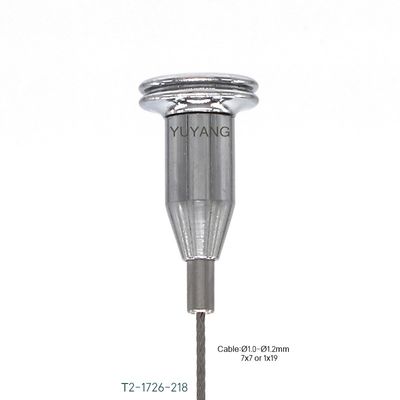Metal Suspension Cable Gripper Ceiling Mount Tapered Ceiling Cable Holder For 1.2mm Wire