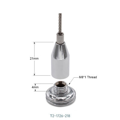 Metal Suspension Cable Gripper Ceiling Mount Tapered Ceiling Cable Holder For 1.2mm Wire