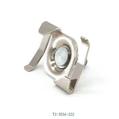 Nickel Plated T Bar Ceiling Clips For 1/4-20 Stud 1mm Thicknesses Long Lasting T2-222
