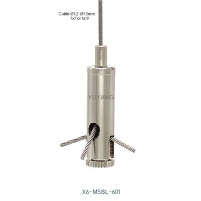Side Exit Griplock Cable Gripper M5 Thumb Screw X6-601 Wire Rope Gripper