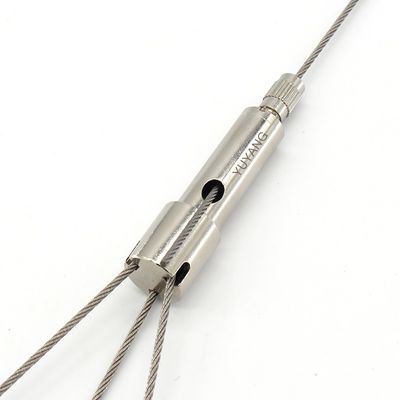 Three Way Wire Cable Grippers 2.0mm Safety For Signs And Decorations X6-605-S