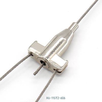 Y Type Griplock Cable Gripper Adjustable 2 Wire X6-606 11.5mm Diameter 28mm Height