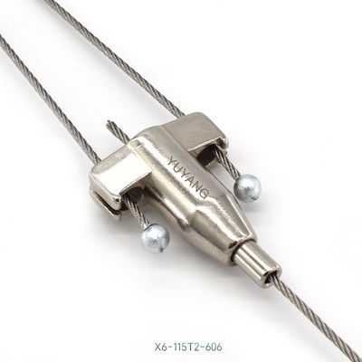 Y Type Griplock Cable Gripper Adjustable 2 Wire X6-606 11.5mm Diameter 28mm Height