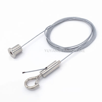 Ceiling Mounting LED Panel Suspension Kit 1.5mm Stainless Steel Wire Rope Adjustable Hanging System