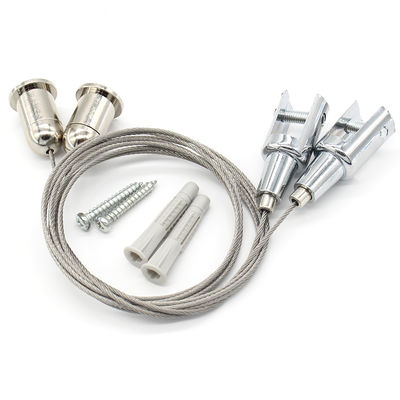Adjustable Acoustic Panel Hanging System With Cable Grippers 1.5mm Wire Rope