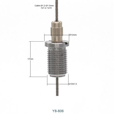 Knob Type Adjustable Cable Gripper 1.5mm Wire Rope Gripper For Lighting
