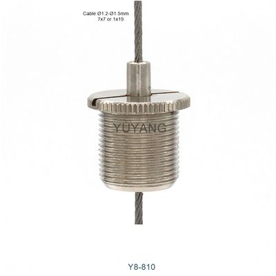 M16 Nickel Lighting Suspension Cable Grippers 20mm Diameter Suspended Cable Gripper