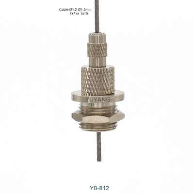M12 Steel Cable Gripper With Hex Nut Suspension Cable Gripper For Lighting Or Display