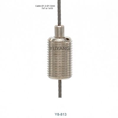 Open Top Adjustable Cable Gripper 3/8-27T Thread Steel Wire Cable Gripper