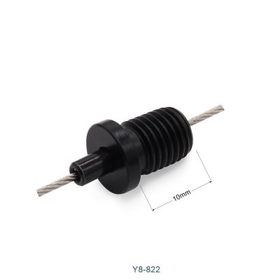 M8 Thread Black Coated Suspension Cable Gripper Push Button Adjustment For Pendant Lights
