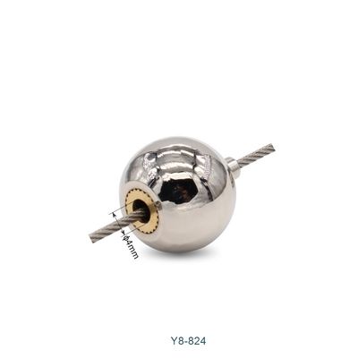 Ball Shaped Wire Cable Gripper 18mm Diameter Secure Locking And Aesthetic Integration