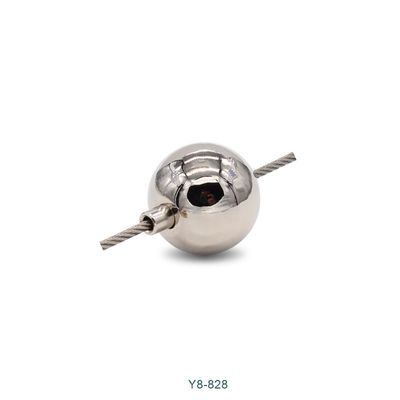 Ball Shaped Wire Cable Gripper 18mm Diameter Secure Locking And Aesthetic Integration