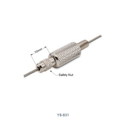 M5 Diamond Knurled Side Exit Cable Gripper Nickel Plated Bottom Exit Grippers 9mm Diameter Safety