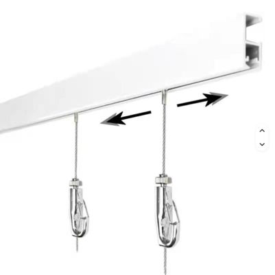 Adjustable Spring Hook Cable Suspension Kit Gallery Art Frame Wire Suspension Kit