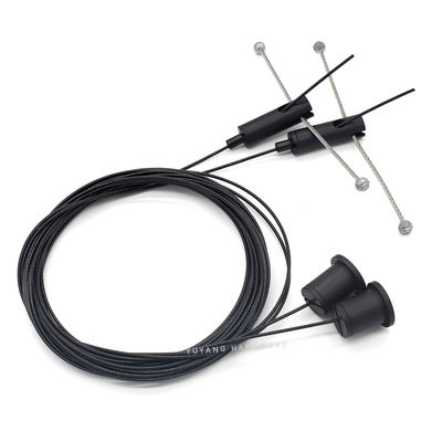 Customzied Matte Black Cable Suspension Kits Panel Ceiling Wire Hanging Kit