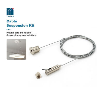 Customized Cable Suspension Kit Suitable for Track Light, LED Lights Custom Length Steel Wire Hanging Cable Kit