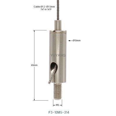 Adjustable Cable Gripper Ceiling Hanging Wire Kit Lights, Light Box LED Light Cable Suspension Kit