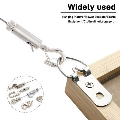 Manufacturer Hanging Wire Kit Hook Cable Gripper with Fixture Hanger Home Picture Art Gallery Display Cable Kit