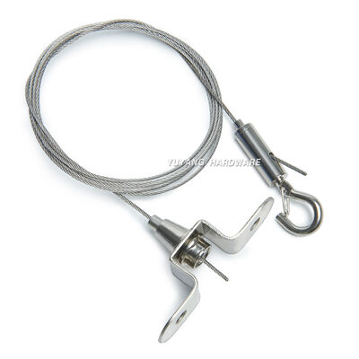 Steel Wire Hanging Kits Suitable for Strip Lights, Track Lights Panel Lights Ceiling Mount Cable Gripper Suspension Cable Set