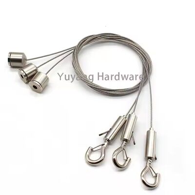 Adjustable Hanging Hook Kit Universal Stainless Steel Wire Gripper for Acoustic Panels Made with Steel and Iron