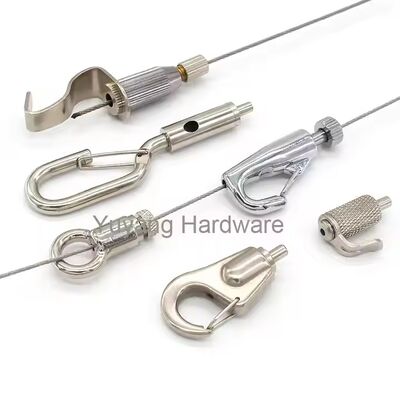 Factory Price Safety Cable Gripper Suspension Kit with Steel Cable and Wire Rope Clip for Indoor Use