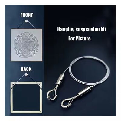 Most Popular Brass Cable Gripper Hanging Kit with Wire Rope and Hook Cable Gripper