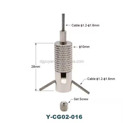 Factory Price Suspension Cable Gripper Adjustable Cable Gripper Steel Wire Light Hanging Kit with Looping