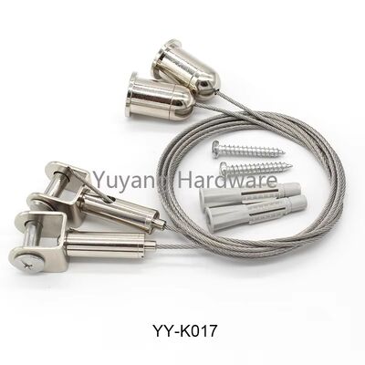 Factory Price Suspension Cable Grippers Stainless Steel Wire Universal Brass Cable Gripper Hanging Kit Hook Hanging System
