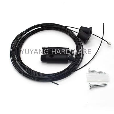 Black  Zinc Alloy Braking Carabiner Hook Suspension Kit Ceiling Mounting for Ceiling Lamp LED Hanging System  Linear Light