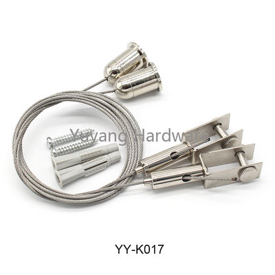 Suspension Kit with Circulating Ceiling Fixing Light Suspension Set Custom Steel Wire Rope with Adjustable Hook