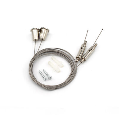 Hanging Kit With Looping Ceiling Suspension Set Steel Wire Cable Adjustable Lights Suspension Kit Lighting Hanging System