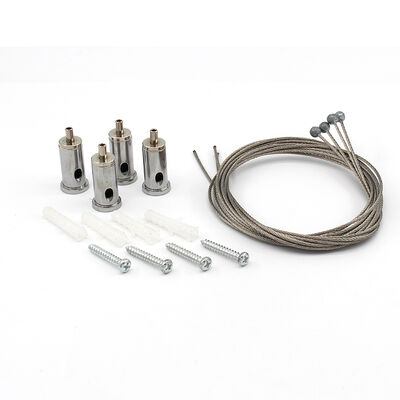 Hanging Kit With Looping Ceiling Suspension Set Steel Wire Cable Adjustable Lights Suspension Kit Lighting Hanging System