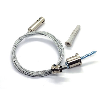 Hanging Kit Suspension Kit Stainless Steel Wire with Adjuster Aircraft Looping Cable Lock Loop Cable Safety Cable Grip Lock Wire