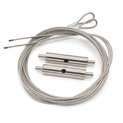 Stainless Steel Wire with Adjuster Aircraft Looping Cable Lock Hanging Kit Loop Cable Safety Cable Grip Lock Wire Suspension Kit