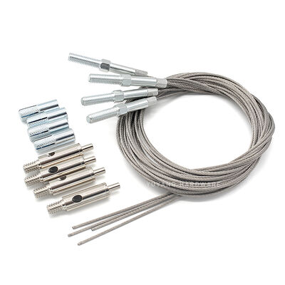Screw Ceiling Fixing Light Suspension Set Custom Steel Wire Rope with Adjustable Hook Cable Gripper Hanging System