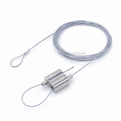 Steel Loop Cable with Adjustable Two Way Gripper Suspension Cable Kit High Strength Wire Locking Cable Kit