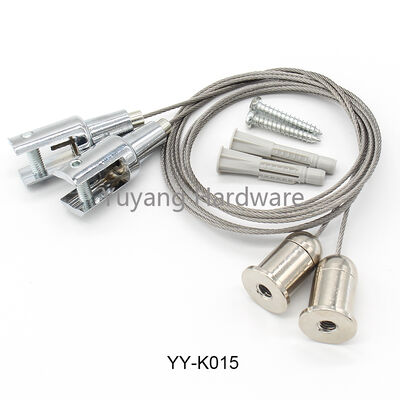 Panel Sign Gripper Suspension Kit  Ceiling Wire Rope Suspension Kit for Hanging Picture