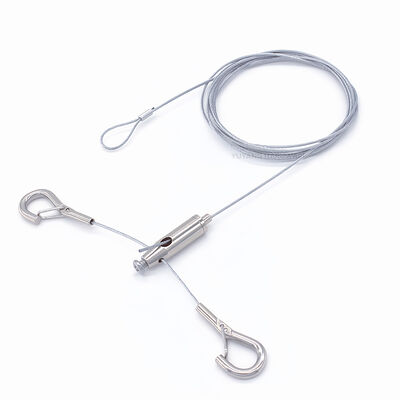 Y Wire Rope Suspension Kit With Hook for Hanging Frames,Potted,Lighting