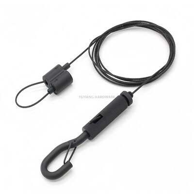 Factory Custom Looping Gripper with Wire Rope Suspension Kit Black Hanging Cable Kit with Hook