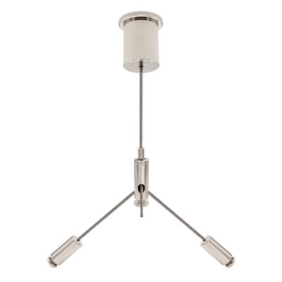 Hot Sale Cross Cable Hanging Kit Y Shape Ceiling Mont with Hanging Wire Rope Cable Suspension Kit for Track Lights Suspension