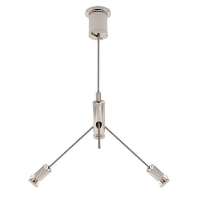 Hot Sale Cross Cable Hanging Kit Y Shape Ceiling Mont with Hanging Wire Rope Cable Suspension Kit for Track Lights Suspension