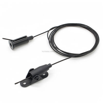 Custom Black Coated Wire Rope Cable Suspension Kit High Quality Ceiling Hanging Wire Kit with Hook
