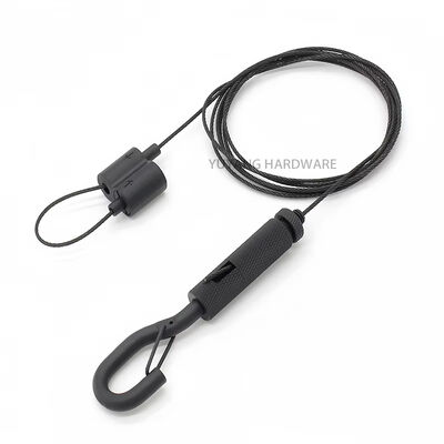 Black Coated Metal Hook Ceiling Suspension System Side Exit Ceiling Griper with Snap Hook