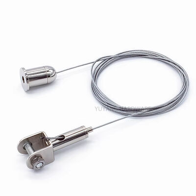Adjustable Panel Ceiling Cable Suspension Kit Steel Hanging Wire with Cable Gripper for Lighting,Picture, Sign, Acoustic Panel